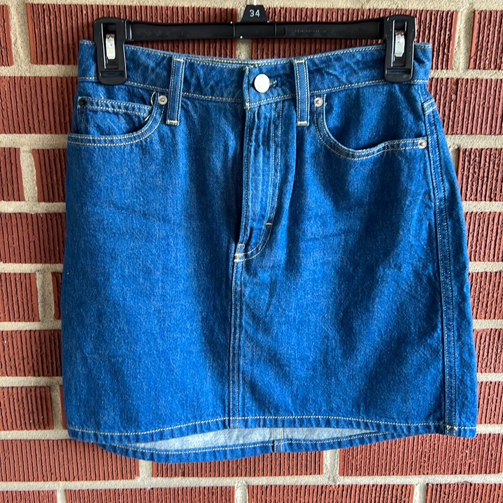 Calvin Klein denim mini skirt